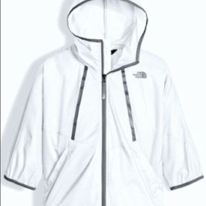 North face Girls XL windbreaker white waterproof